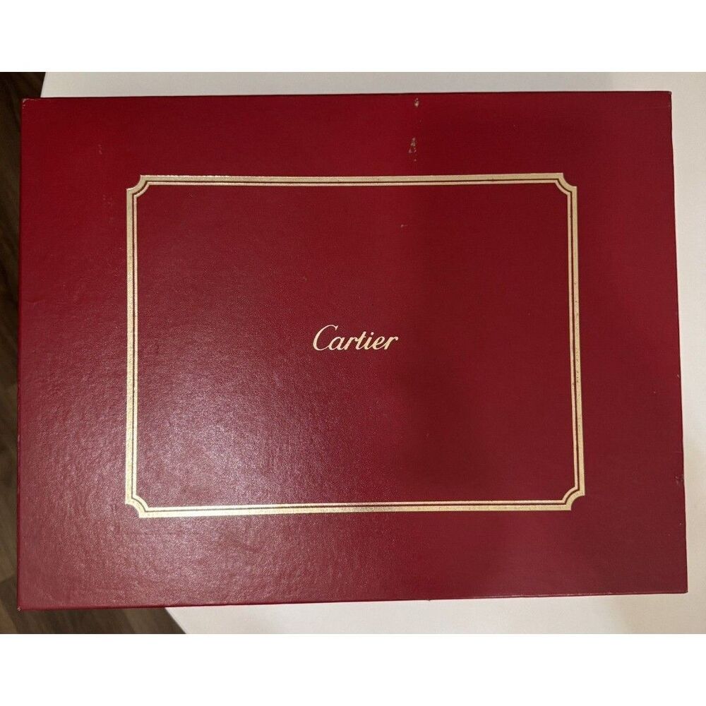Cartier EMPTY extra large vintage box 17" x 13" x 3".  Authentic from 1980's